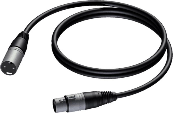 Câble micro symétrique XLR mâle – XLR femelle 3 m