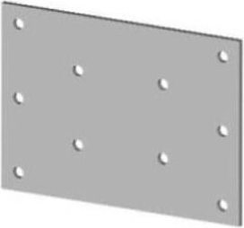 Plaque d’assemblage 30 × 70 mm en acier galvanisé