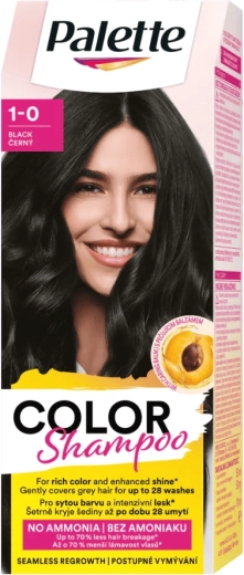 Palette shampooing colorant 1-0 noir 50 ml