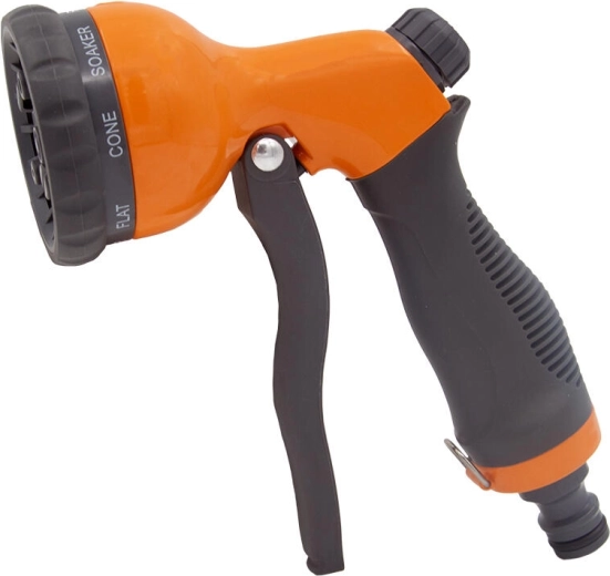 Pistolet de jardin à jet DELUX avec 8 fonctions, en métal