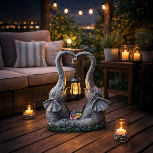 Atmosphère féérique avec lumière LED chaude