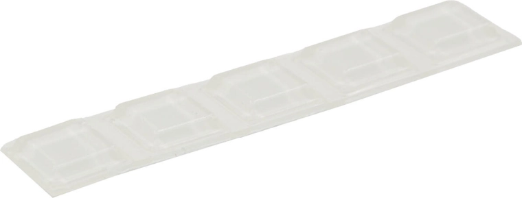 Butée autocollante transparente carrée 12,7 × 12,7 × 3 mm, lot de 5 pièces