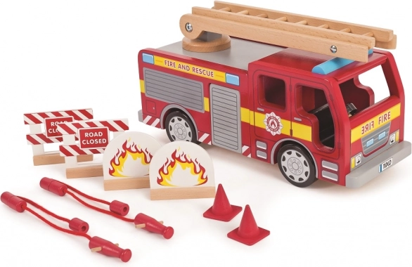 Tidlo Camion de pompiers en bois