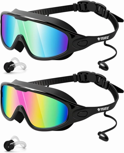 Ensemble de 2 lunettes de natation RENEW FORCE avec filtre UV 400
