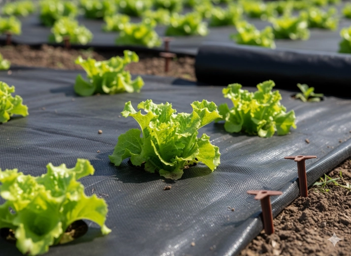 Plates-bandes propres sans mauvaises herbes