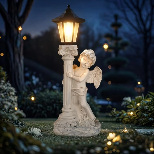 Éclairage LED solaire à lumière chaude