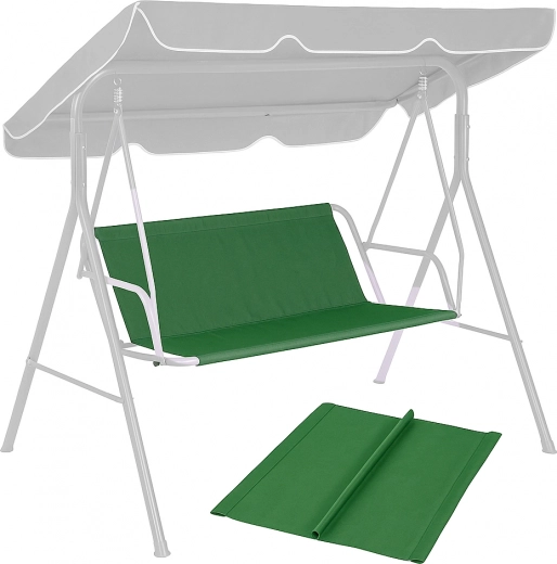 Coussin de siège pour balançoire de jardin 127x100 cm vert