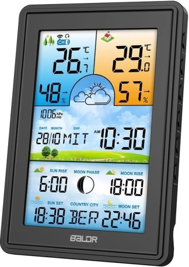 Grand écran LCD couleur avec rétroéclairage réglable