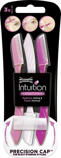 Wilkinson Intuition Perfect Finish rasoir de façonnage pour sourcils 3 pcs