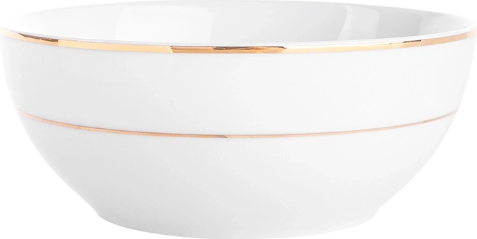 MariaPaula classique ligne dorée bol à salade 17 cm, 820 ml