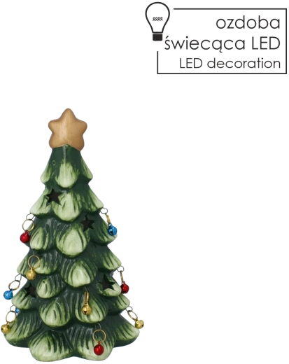 Petit sapin de Noël décoratif avec éclairage LED