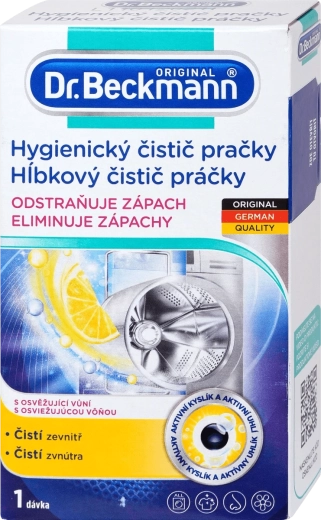 Nettoyant hygiénique pour lave-linge au charbon actif 250 g DR. BECKMANN