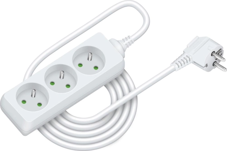 Rallonge électrique Retlux avec 3 prises, 3 m