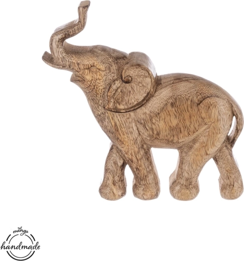 Éléphant décoratif en bois de manguier