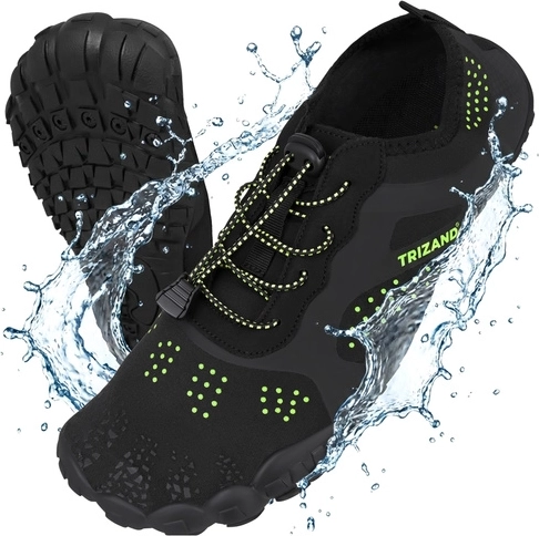 Chaussures d’eau Trizand noires, pointure 44 (semelle 5 mm)