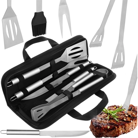 Set d’ustensiles de barbecue 5 pcs KAMINER avec étui