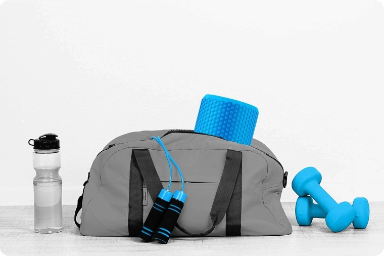 Dimensions compactes pour les voyages et la salle de sport