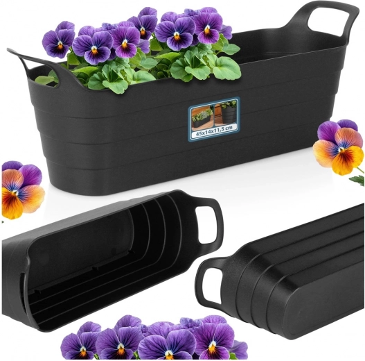 Forme allongée élégante pour herbes et fleurs