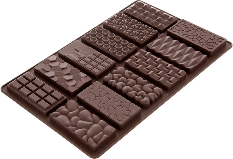 12 mini tablettes aux reliefs variés