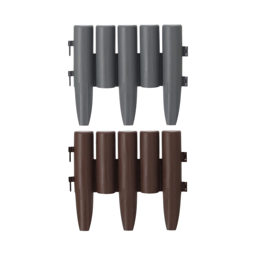 Set de bordures de jardin en plastique 8 pcs 23,5 × 28 cm