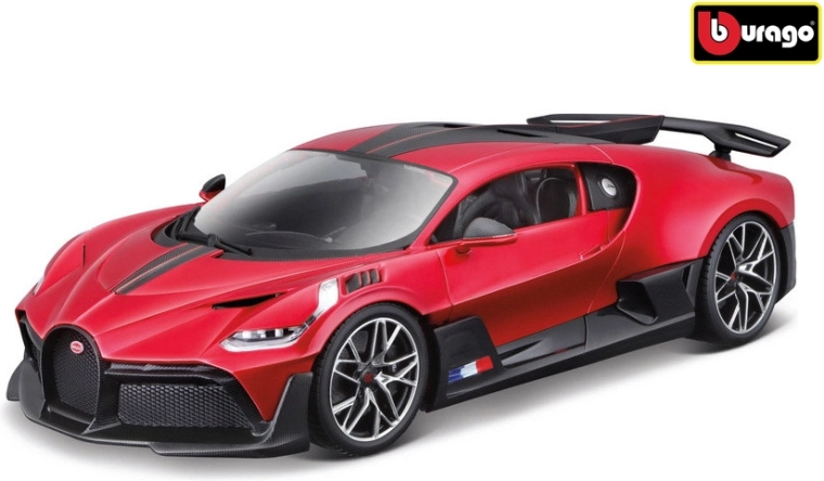 Modèle de voiture Bugatti Divo à l'échelle 1:18, rouge métallisé