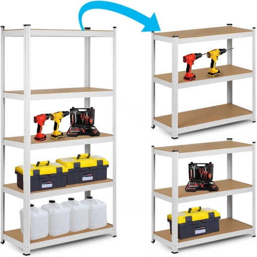 2 en 1 : grande étagère ou deux modules bas
