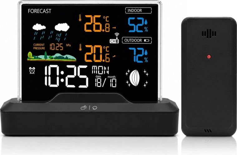 Station météorologique RENEW FORCE avec capteur extérieur sans fil