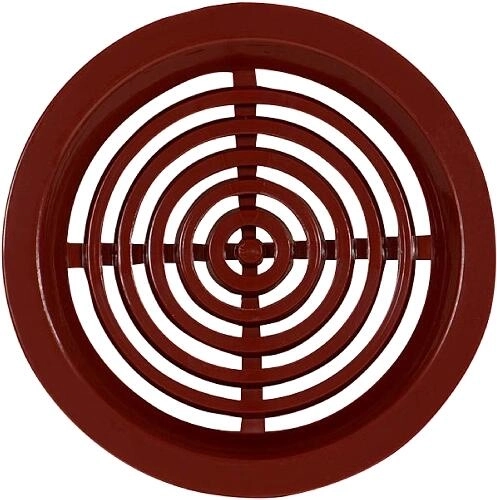 Grille d’aération en plastique 50 mm - 4 pièces – Marron