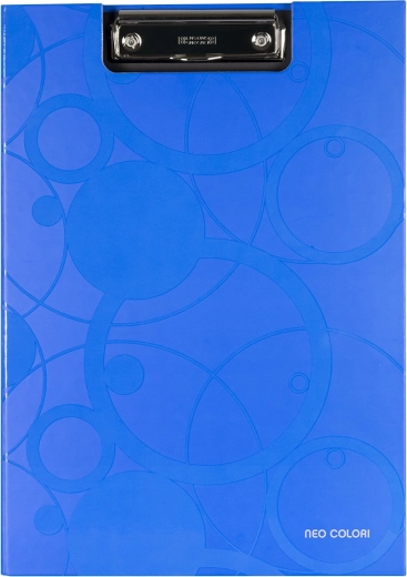 Porte-bloc double A4 laminé bleu NEO COLORI