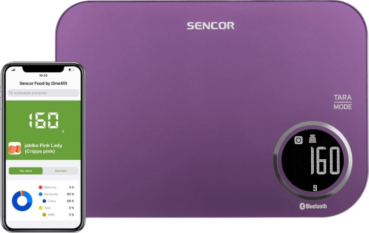 Balance de cuisine intelligente Sencor avec Bluetooth