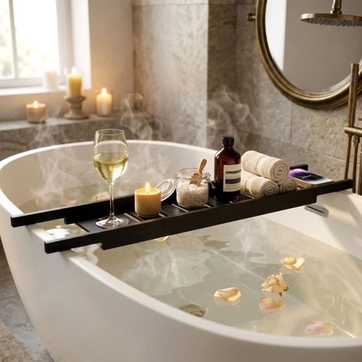Tout le nécessaire pour le bain toujours à portée de main