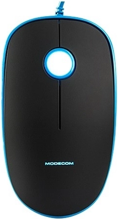 Modecom MC-M111 souris optique filaire bleu‑noir