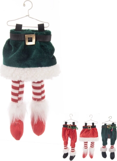 Décoration de Noël en polyester 18 cm (4 variantes)