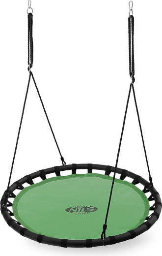 Balançoire nid d’oiseau NILS Camp 120 cm verte