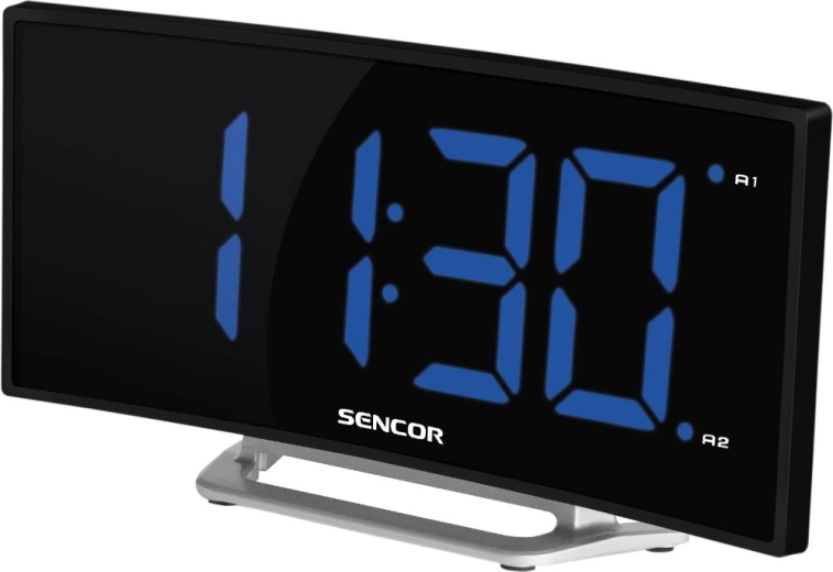 Réveil numérique Sencor avec affichage LED bleu