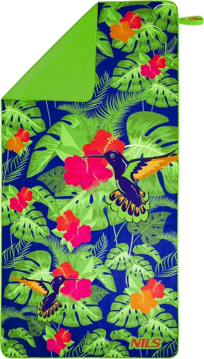 Serviette de voyage à séchage rapide en microfibre NILS Camp pingouins 160 × 80 cm