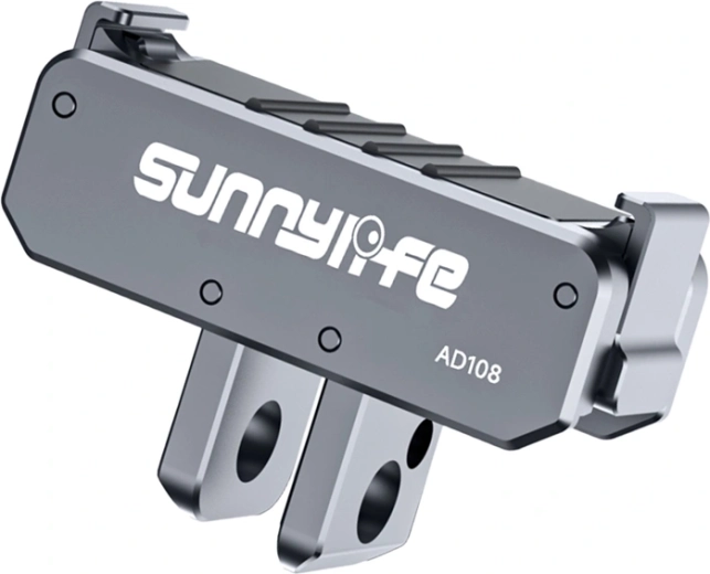 Sunnylife adaptateur de montage magnétique bidirectionnel en aluminium pour Osmo Nano et Osmo Action 6