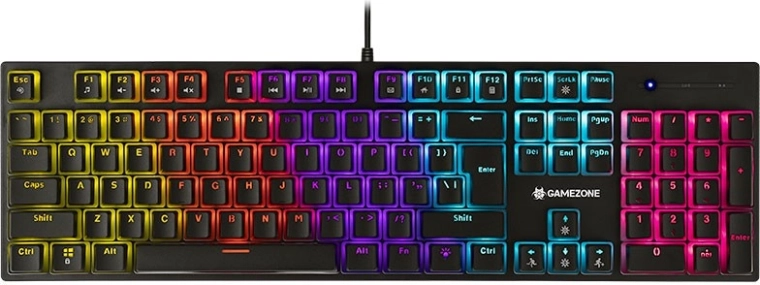 Clavier de jeu mécanique tracer gamezone unique pudding rgb, usb