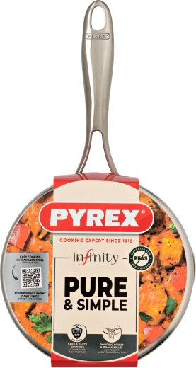 Casserole Infinity avec couvercle 18 cm, 1,5 l, inox