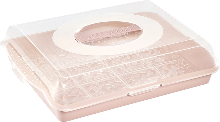Boîte de transport pour gâteau et pâtisseries Party-Butler Nordic Pink 45 × 35 × 11 cm