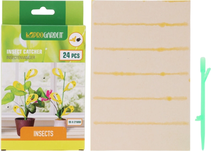 Plaquettes engluées pour nuisibles 9,5 × 2,1 cm avec supports