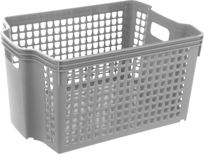 Panier de rangement empilable Orion Stack 28 × 19,5 × 14,5 cm, assortiment de couleurs