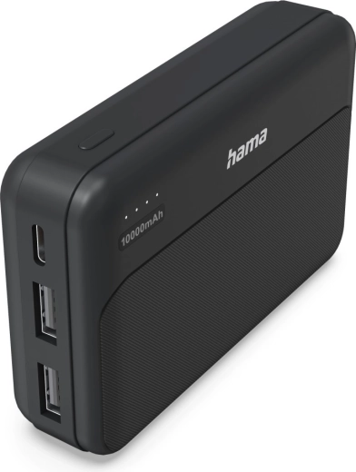 Hama Power Pack Pocket 10 powerbank 10 000 mAh anthracite (2× USB-A)