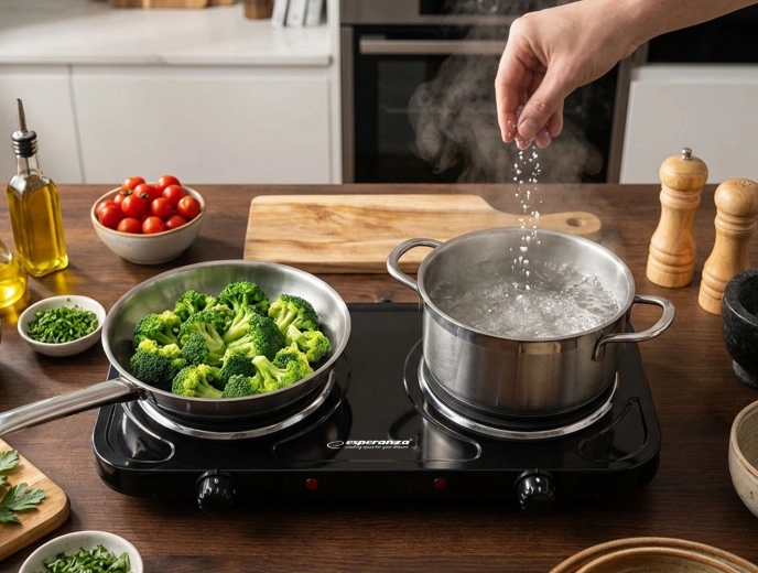 Deux plaques de cuisson pour cuisiner sans limites