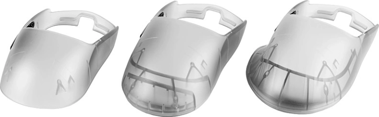 Trois coques supérieures interchangeables pour une prise en main parfaite