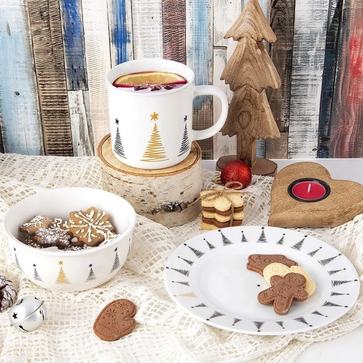 Design de Noël discret qui s’harmonise avec votre table