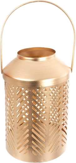 Bougeoir en métal doré 15,5 cm