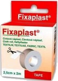 Fixaplast sparadrap textile en rouleau 2,5 cm × 2 m