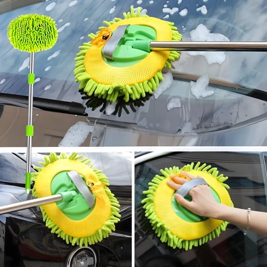 Balai télescopique pour nettoyer les vitres et pare-brise pour voiture et maison – 1 pièce