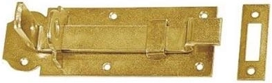 Verrou coulissant verrouillable type Z 120 × 45 × 5 mm, zinc jaune galvanisé